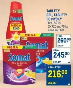 Makro TABLETY, GEL, TABLETY DO MYČKY nabídka