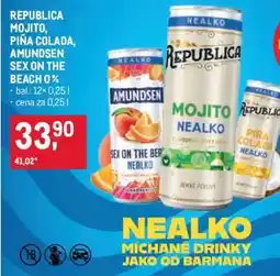 Makro REPUBLICA MOJITO, PIŇA COLADA, AMUNDSEN SEX ON THE BEACH 0 % nabídka
