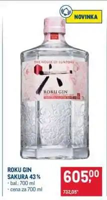 Makro ROKU GIN SAKURA 43 % nabídka