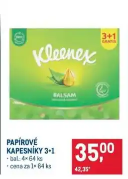 Makro PAPÍROVÉ KAPESNÍKY 3+1 nabídka