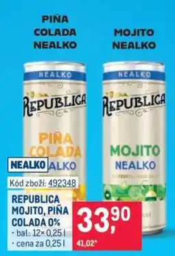 Makro REPUBLICA MOJITO, PIŇA COLADA 0 % nabídka