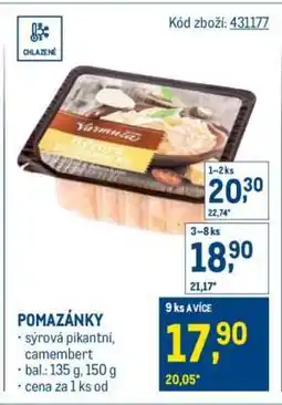 Makro Pomazánky nabídka