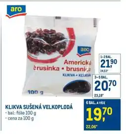 Makro KLIKVA SUŠENÁ VELKOPLODÁ nabídka
