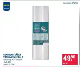 Makro VAKUOVACÍ SÁČKY VROUBKOVANÉ ROLE nabídka