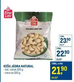 Makro Kešu jádra natural nabídka