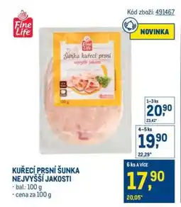 Makro KUŘECÍ PRSNÍ ŠUNKA NEJVYŠŠÍ JAKOSTI nabídka