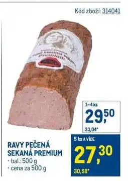 Makro RAVY PEČENÁ SEKANÁ PREMIUM nabídka