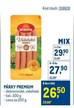 Makro PÁRKY PREMIUM nabídka