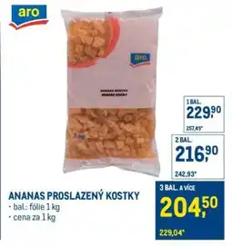 Makro ANANAS PROSLAZENÝ KOSTKY nabídka