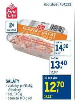 Makro Vlašský salát nabídka