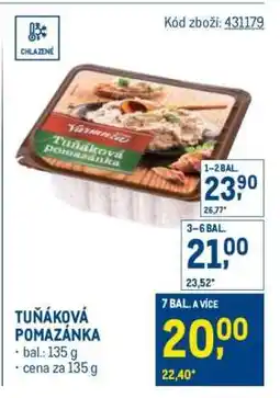 Makro Tuňáková pomazánka nabídka