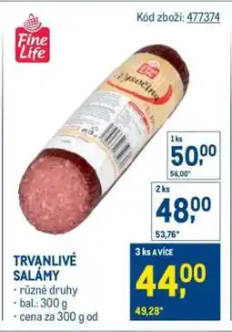 Makro Trvanlivé salámy nabídka