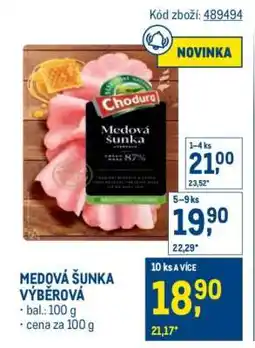 Makro MEDOVÁ ŠUNKA VÝBĚROVÁ nabídka