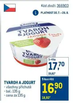 Makro Tvaroh a jogurt nabídka