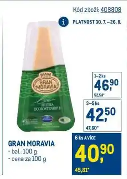 Makro Gran Moravia nabídka