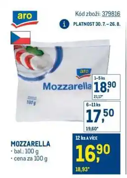 Makro Mozzarella nabídka