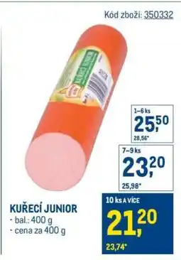 Makro Kuřecí Junior nabídka
