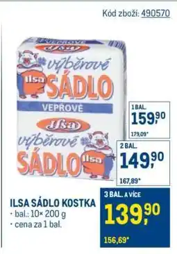 Makro Ilsa sádlo kostka nabídka