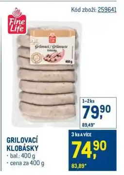 Makro Grilovací klobásky nabídka