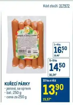 Makro Kuřecí párky nabídka