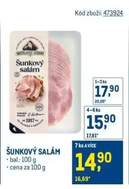 Makro Šunkový salám nabídka