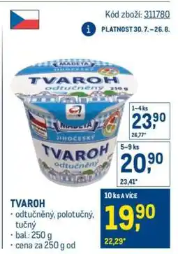 Makro Tvaroh nabídka
