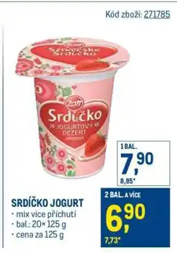 Makro SRDÍČKO JOGURT nabídka