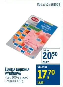 Makro Šunka Bohemia výběrová nabídka