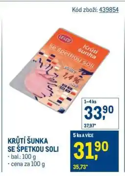 Makro KRŮTÍ ŠUNKA SE ŠPETKOU SOLI nabídka