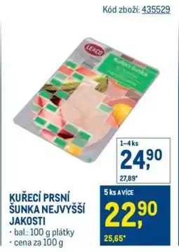 Makro KUŘECÍ PRSNÍ ŠUNKA NEJVYŠŠÍ JAKOSTI nabídka