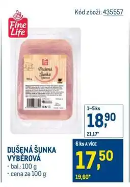 Makro Dušená šunka výběrová nabídka