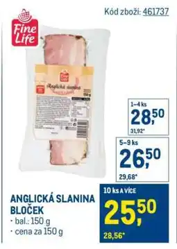 Makro ANGLICKÁ SLANINA BLOČEK nabídka