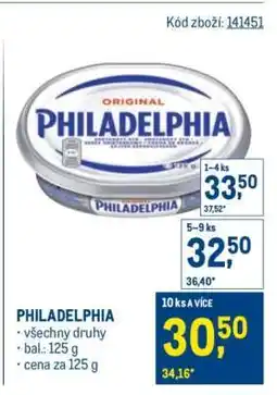 Makro Philadelphia nabídka