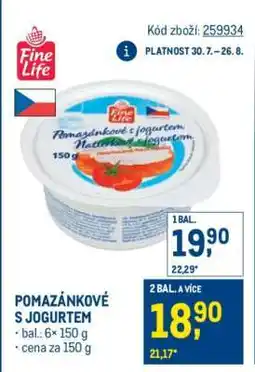 Makro POMAZÁNKOVÉ S JOGURTEM nabídka