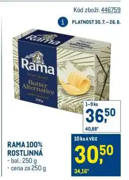 Makro RAMA 100% ROSTLINNÁ nabídka