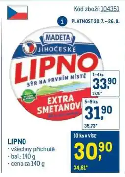 Makro Lipno nabídka