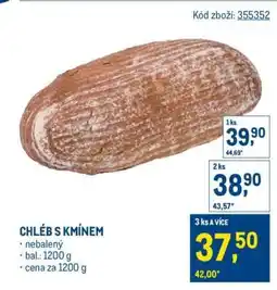 Makro Chléb s kmínem nabídka