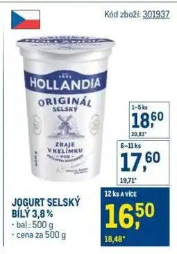 Makro Jogurt selský bílý 3,8 % nabídka