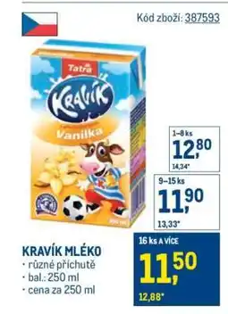 Makro KRAVÍK MLÉKO nabídka