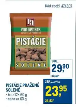 Makro Pistácie pražené solené nabídka