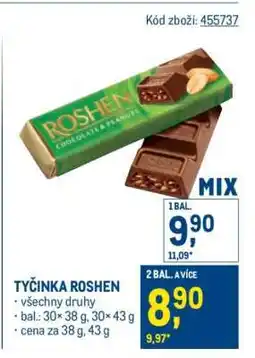 Makro Tyčinka Roshen nabídka