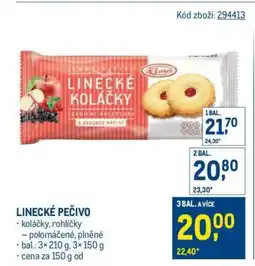 Makro Linecké pečivo nabídka