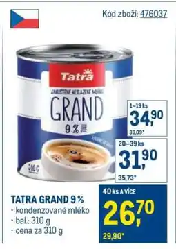Makro Tatra Grand 9 % nabídka