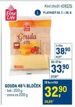 Makro Gouda 48% bloček nabídka