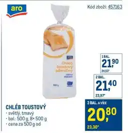 Makro Chléb toustový nabídka