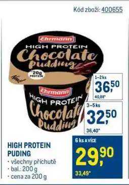 Makro High protein puding nabídka
