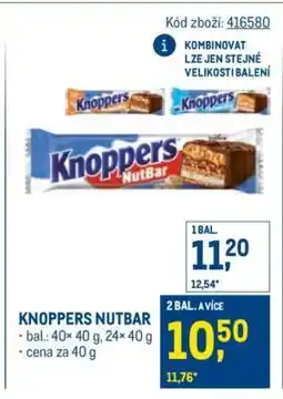 Makro Knoppers NutBar nabídka
