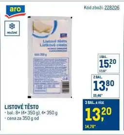 Makro Listové těsto nabídka