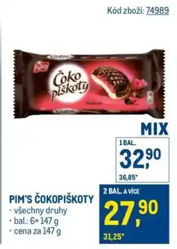 Makro Pim’s Čokopiškoty nabídka