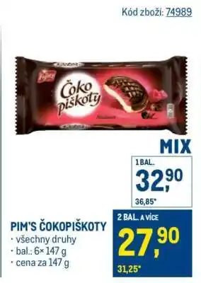 Makro Pim’s Čokopiškoty nabídka